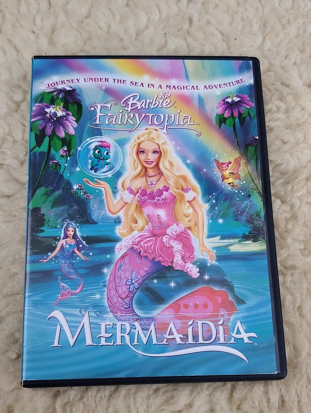 Mattel Barbie Fairytopia: Mermaidia DVD Movie Case & Disc